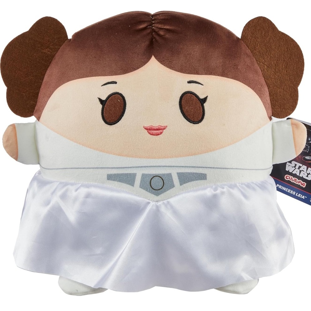 New Mattel Star Wars Princess Leia, Soft Rounded Pillow Collectible, 10-inch - Picture 2 of 4